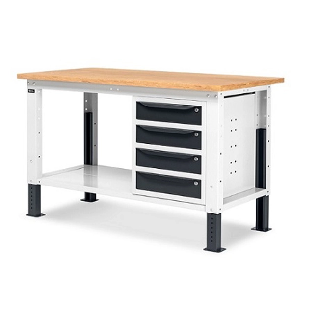 Vendita online Banco Work Up 1503 piano Multiplex mm.1500x750x732/1107H - Grigio RAL7035+RAL7016